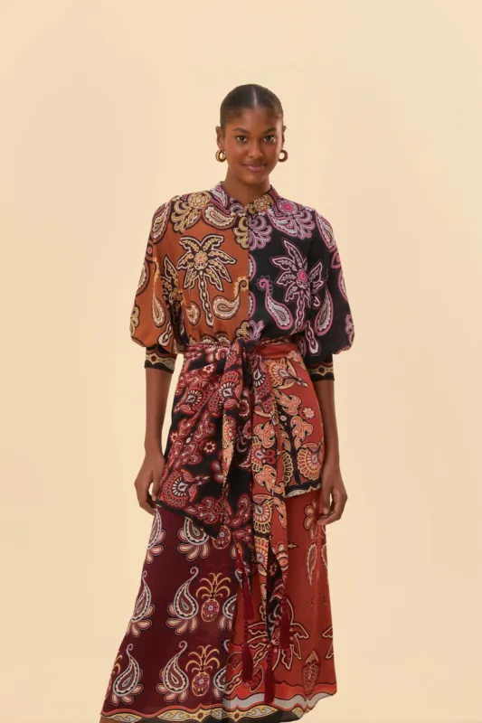 Black Sweet Mermaids Midi Dress sold by FARM Rio