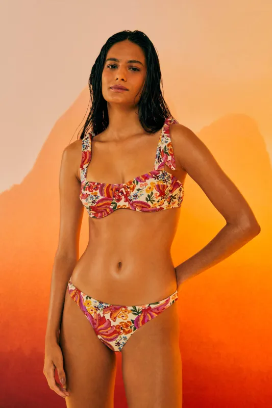 WHITE SPRING BANANAS BIKINI TOP sold by FARM Rio