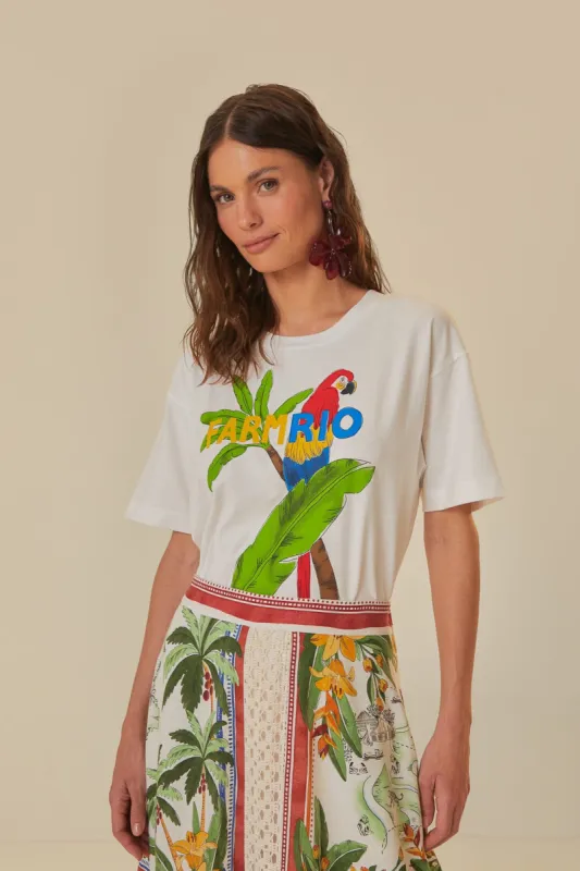 White Farm Rio Organic Cotton T-Shirt sold by FARM Rio