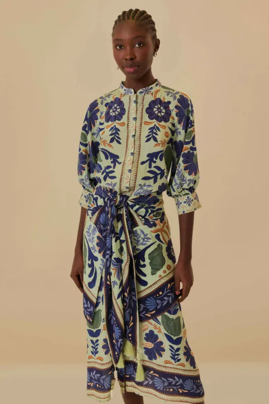 Green Ocean Tapestry Midi Dress sold by FARM Rio