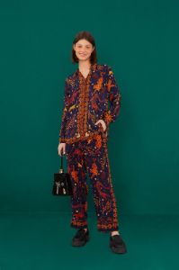 Navy Animal Sky Pants sold by FARM Rio