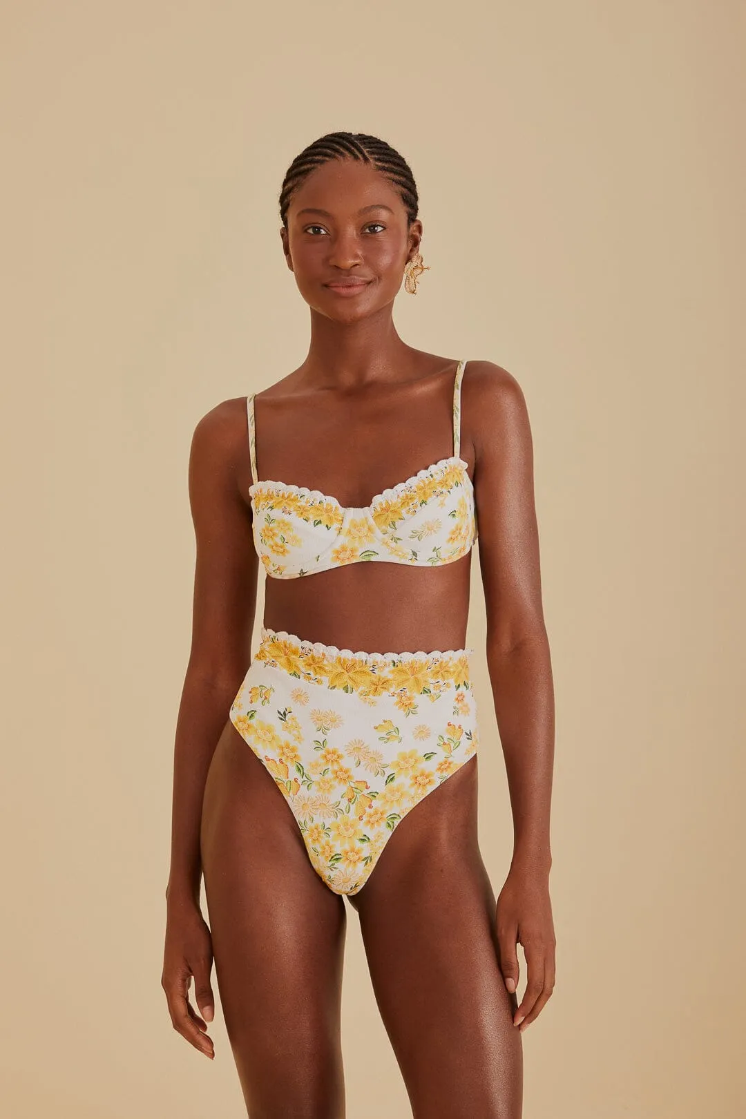 Azaleia High Waist Bikini Bottom sold by FARM Rio