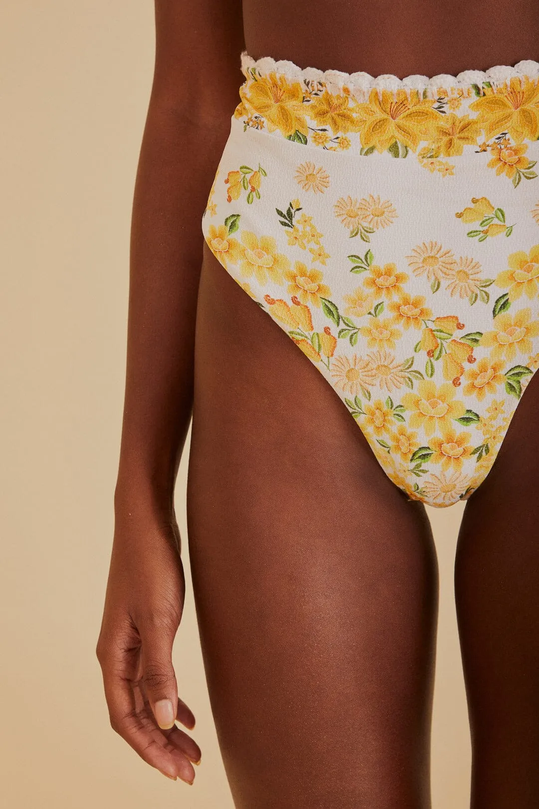 Azaleia High Waist Bikini Bottom sold by FARM Rio product image thumbnail 2