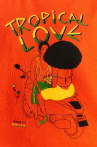 Orange Tropical Love Organic Cotton T-Shirt sold by FARM Rio