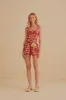 Red Palermo Sleeveless Romper sold by FARM Rio