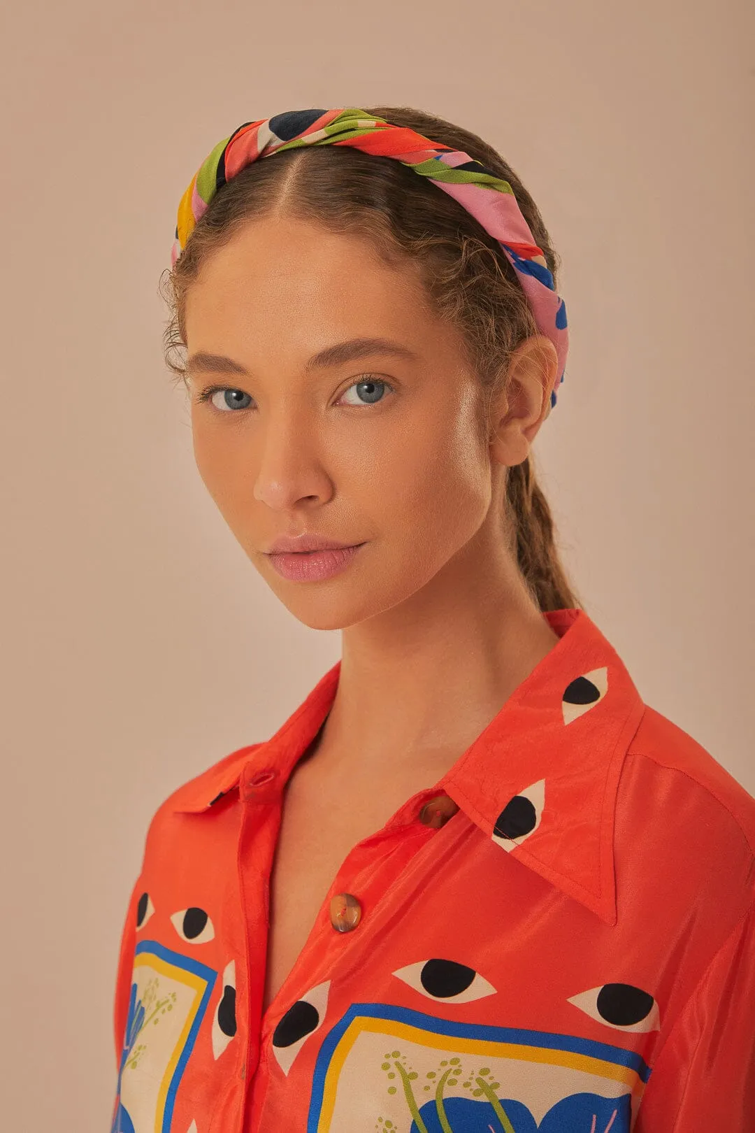 Sand Surreal Scarf sold by FARM Rio