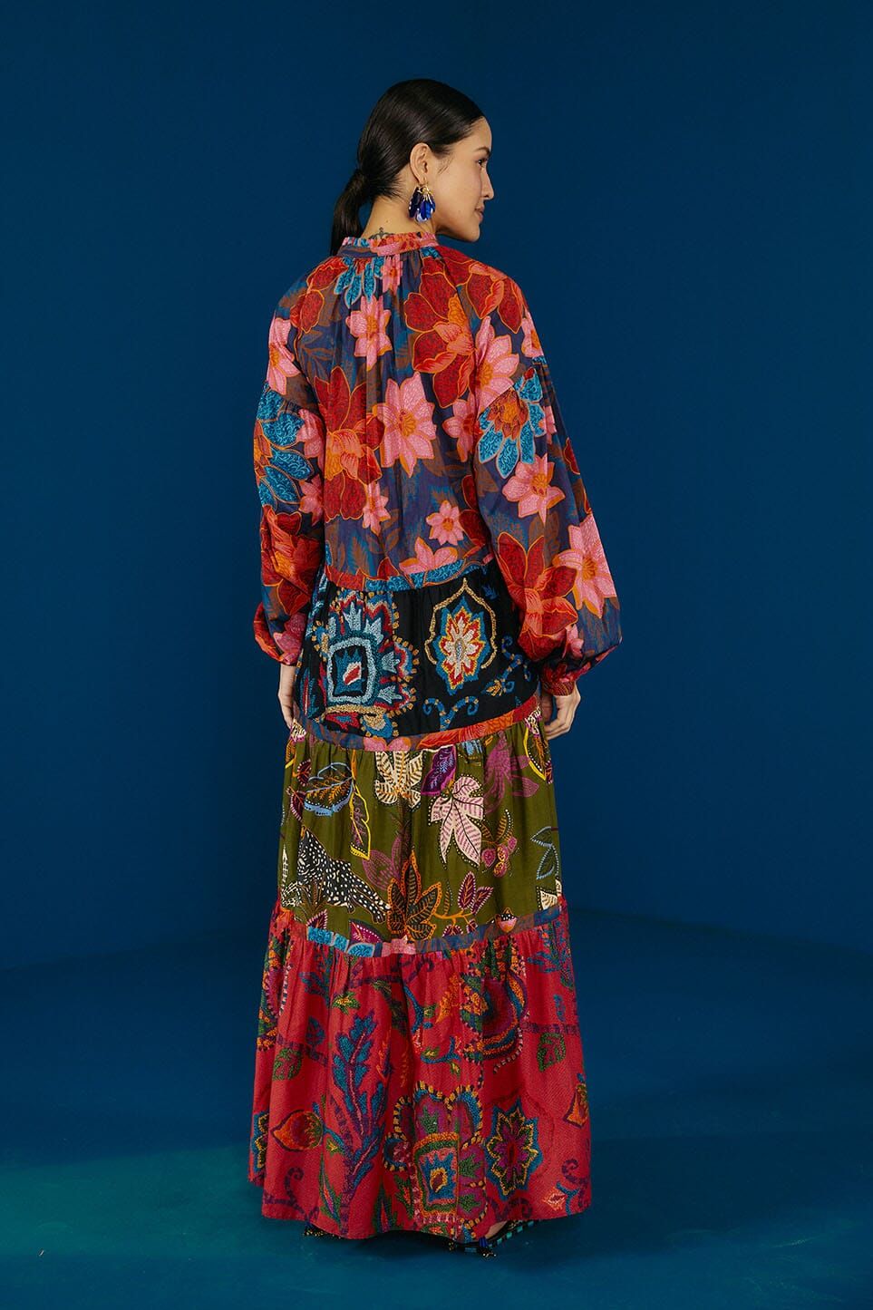 Mixed Flower Prints Maxi Dress sold by FARM Rio product image thumbnail 2