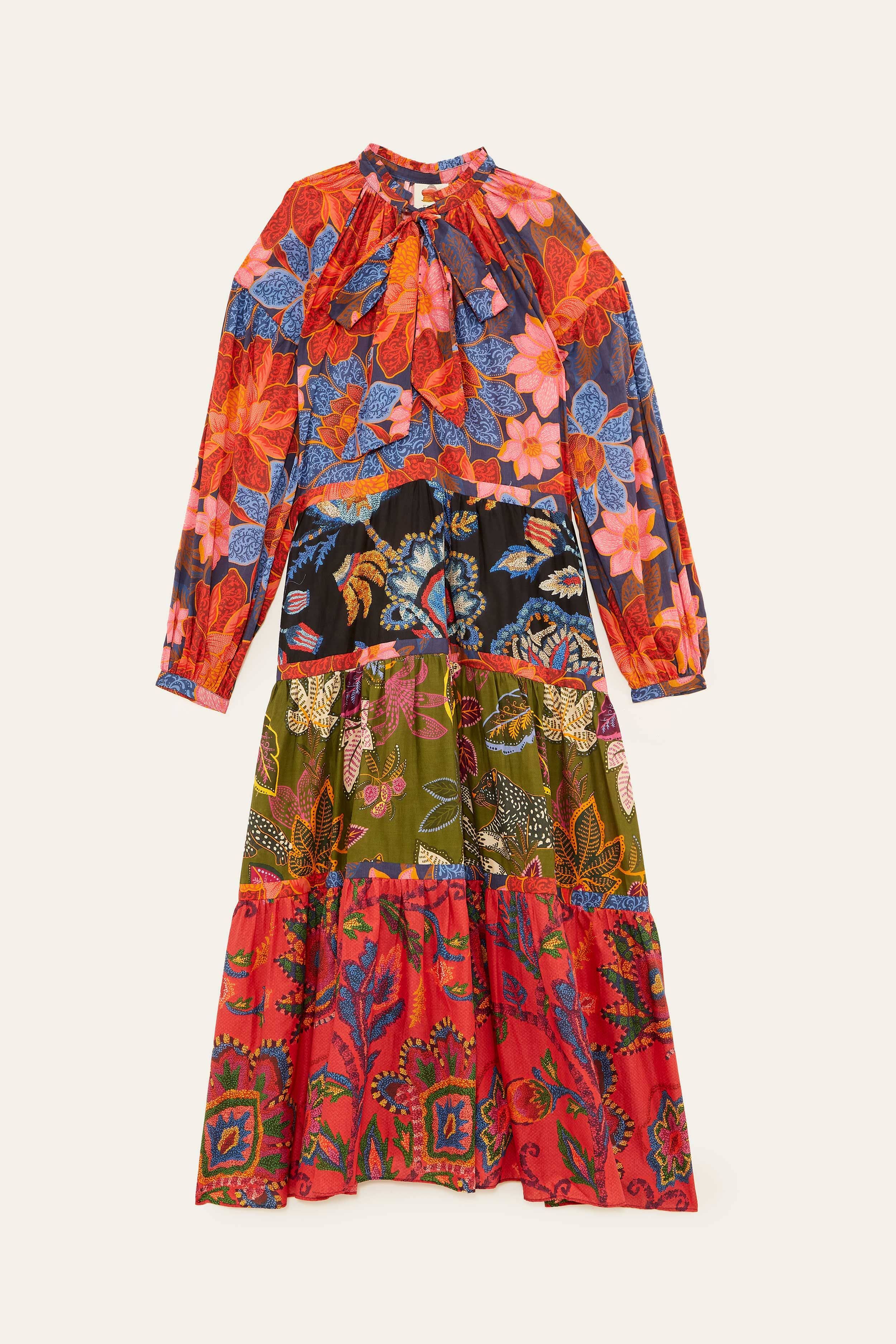 Mixed Flower Prints Maxi Dress sold by FARM Rio product image thumbnail 6