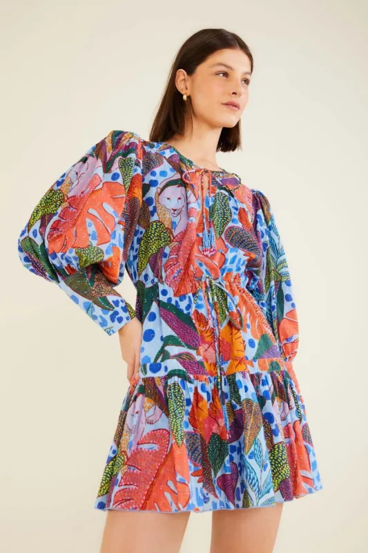 Blue Dotted Forest Mini Dress sold by FARM Rio
