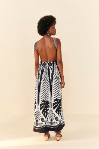 Black Macaw Elegance Maxi Dress sold by FARM Rio