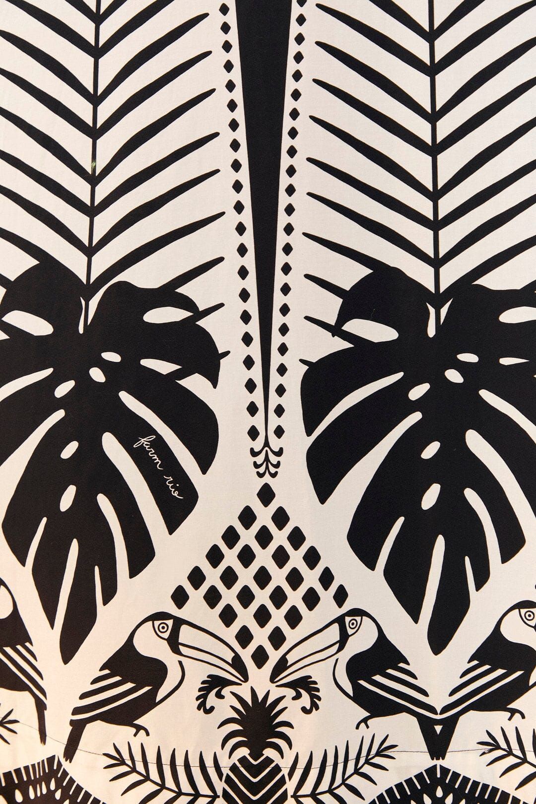 Black Macaw Elegance Maxi Dress sold by FARM Rio product image thumbnail 4