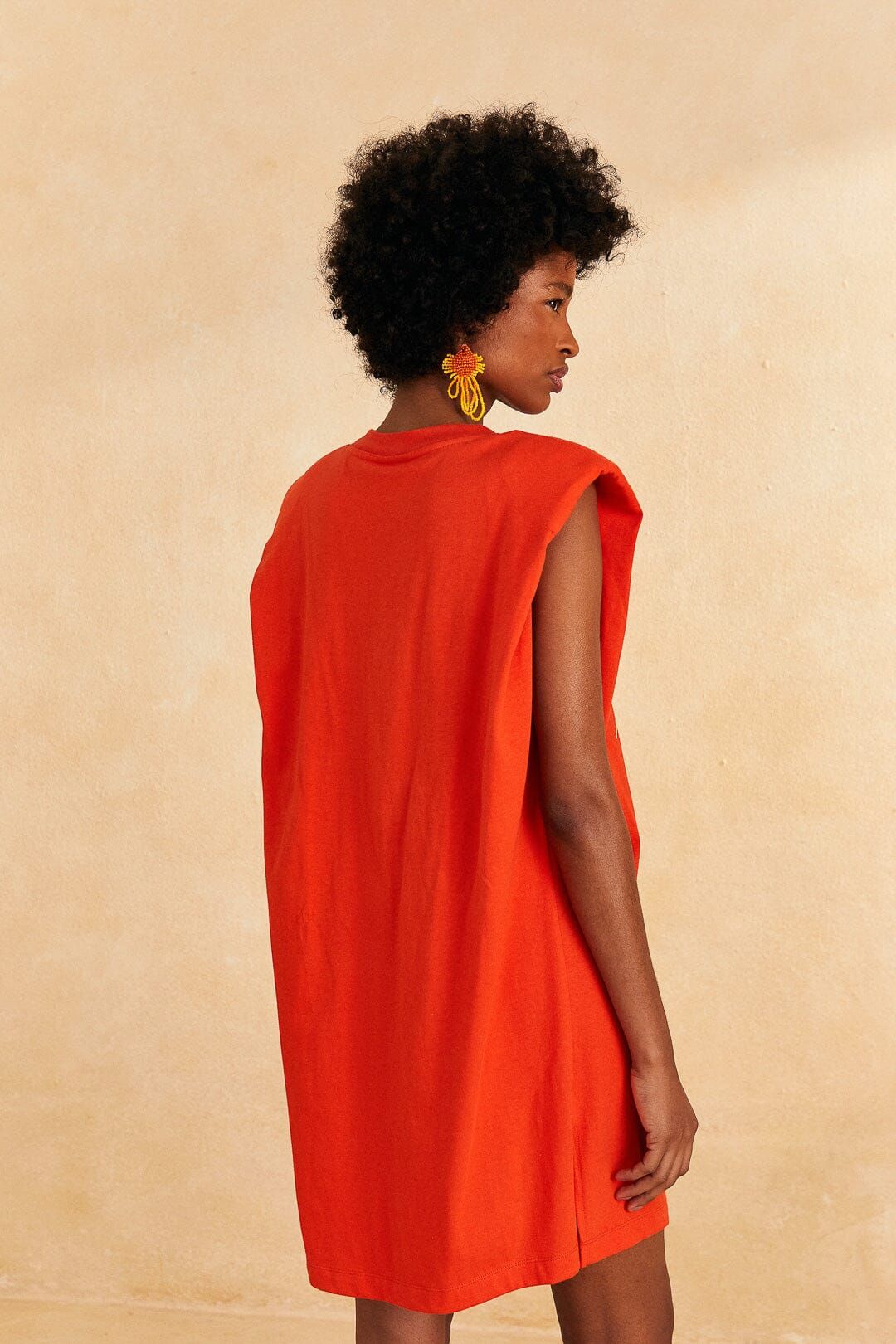 Red Brasil Mini T-Shirt Dress sold by FARM Rio product image thumbnail 4