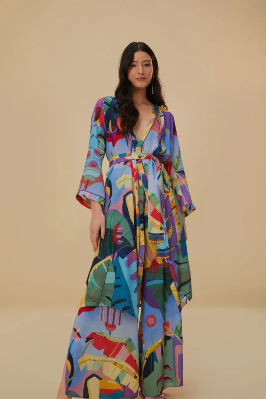 Tropical Scenario Multicolor Pants sold by FARM Rio