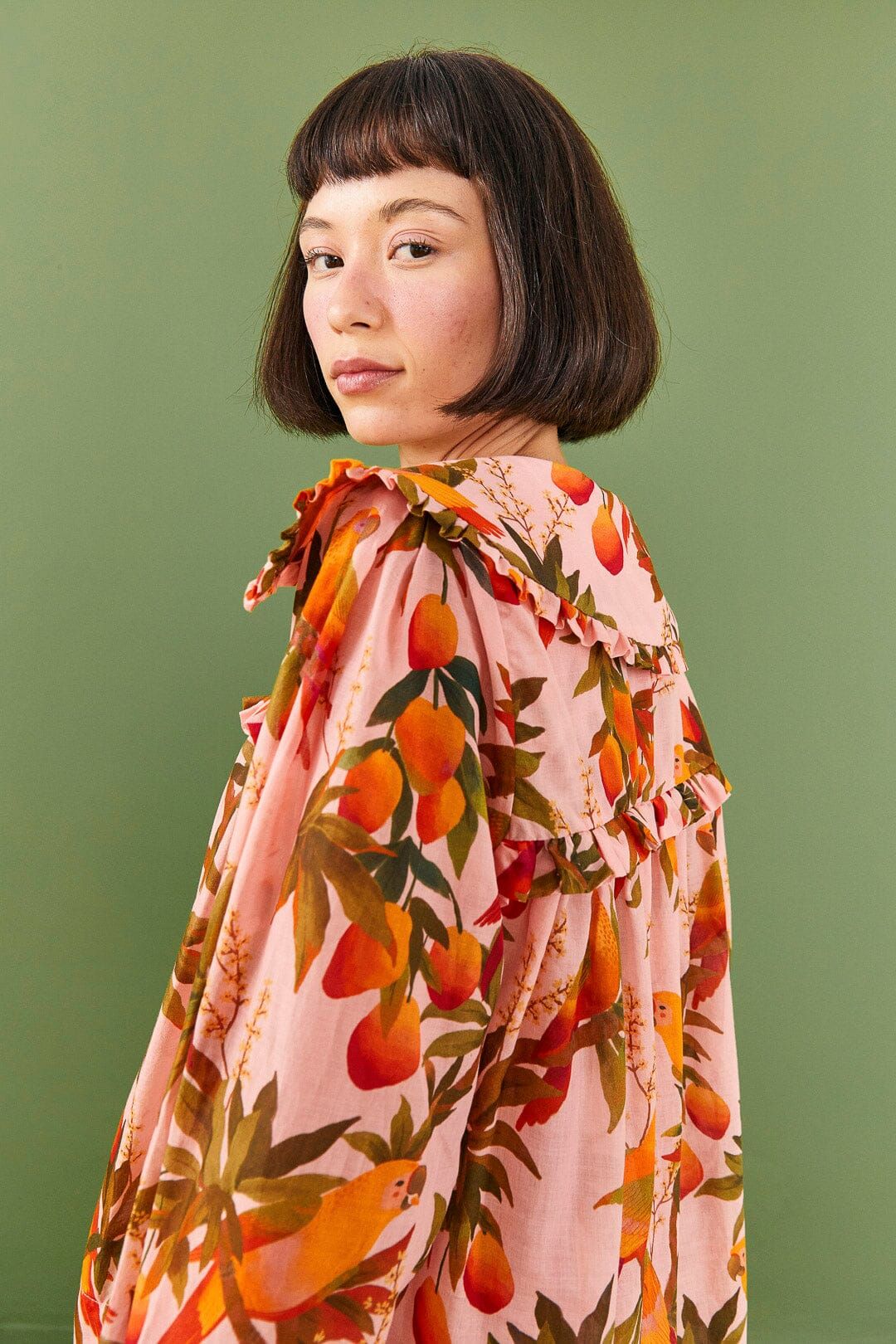 Pink Mango Trees Blouse sold by FARM Rio product image thumbnail 3