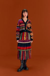 Extraordinary Stripes Midi Skirt sold by FARM Rio