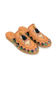 Colorful Stars Flat Mule sold by FARM Rio