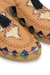 Colorful Stars Flat Mule sold by FARM Rio