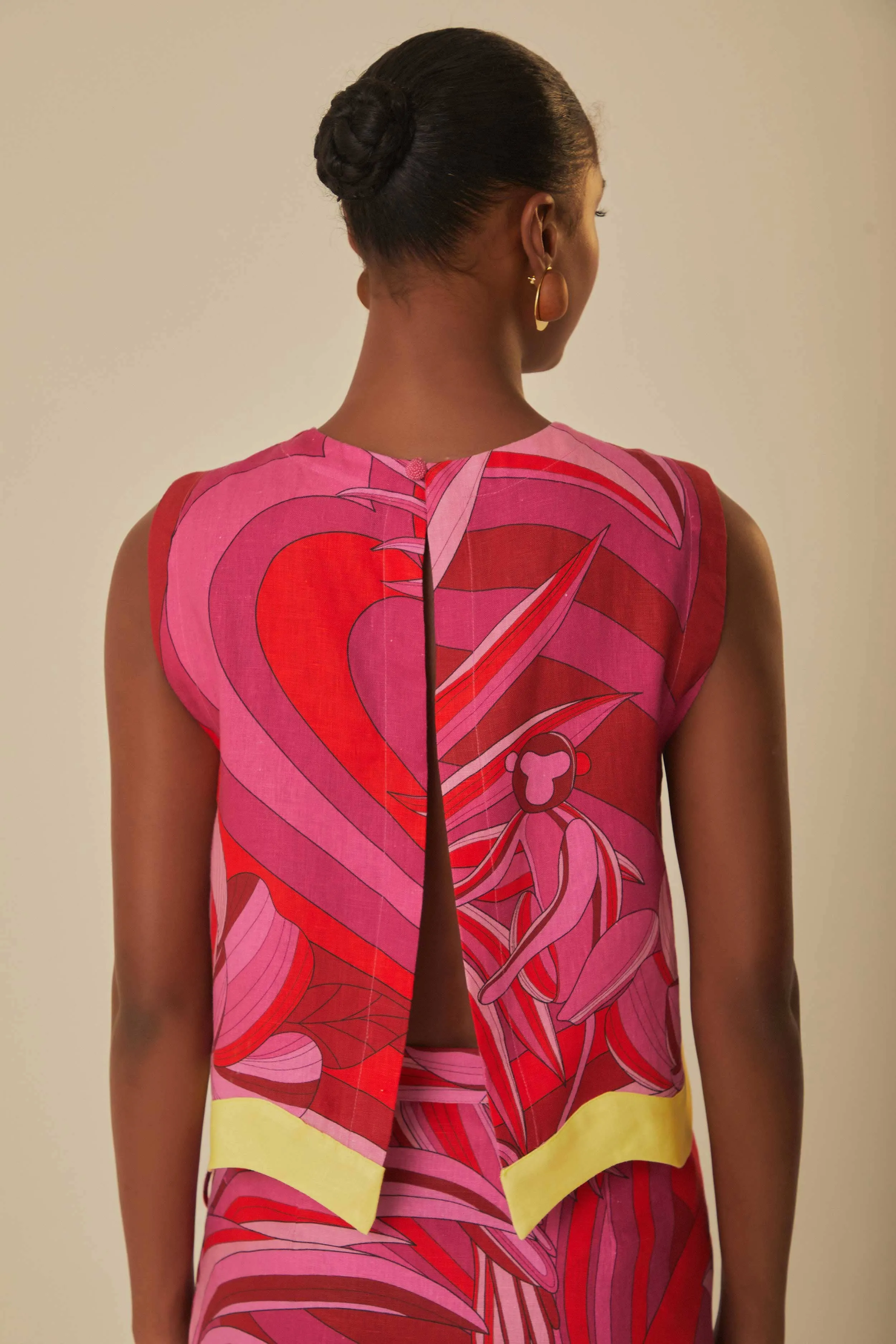 Red Endless Summer Crop Top sold by FARM Rio product image thumbnail 4