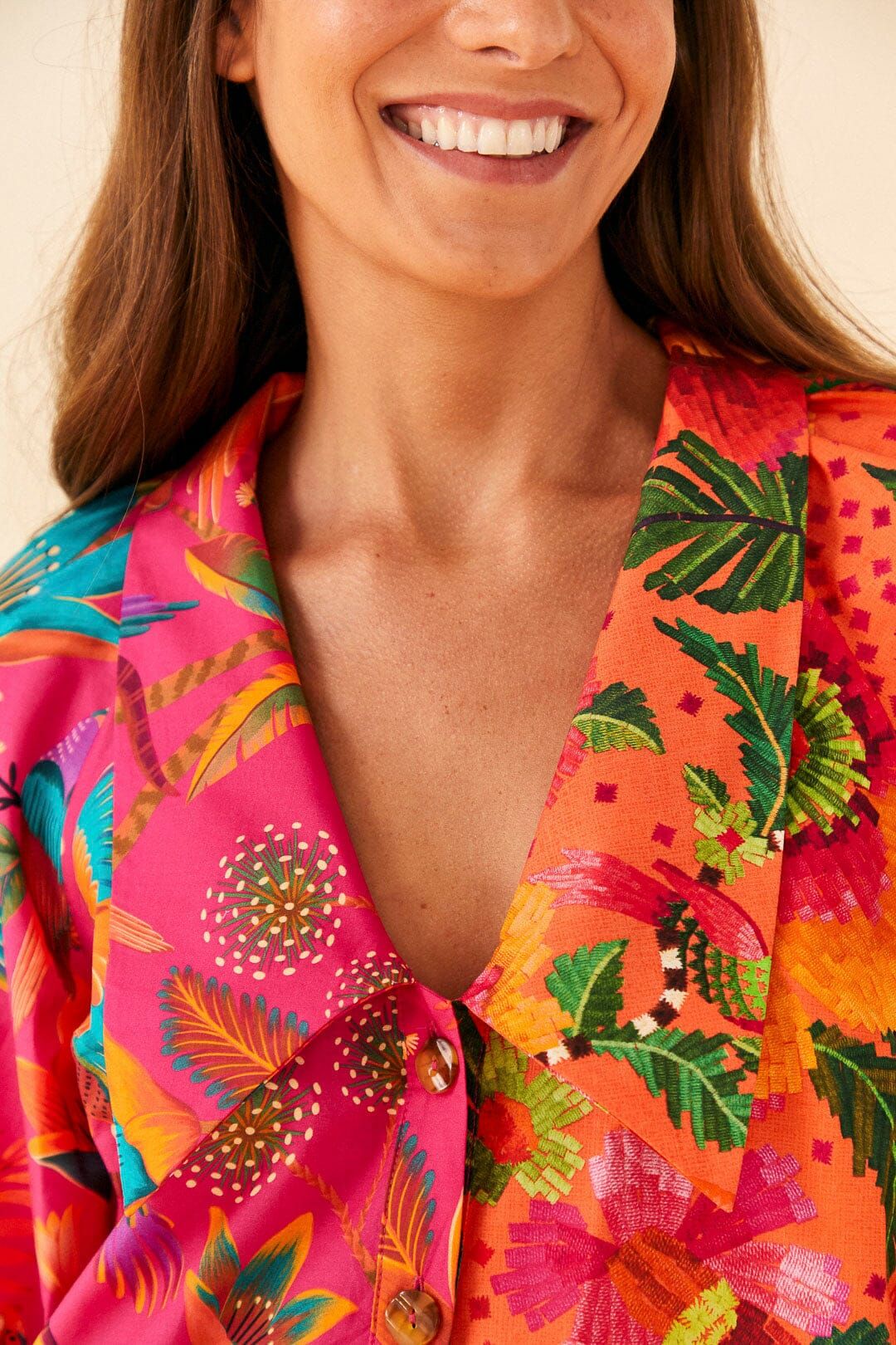 Mixed Warm Prints Organic Cotton Mini Dress sold by FARM Rio product image thumbnail 3