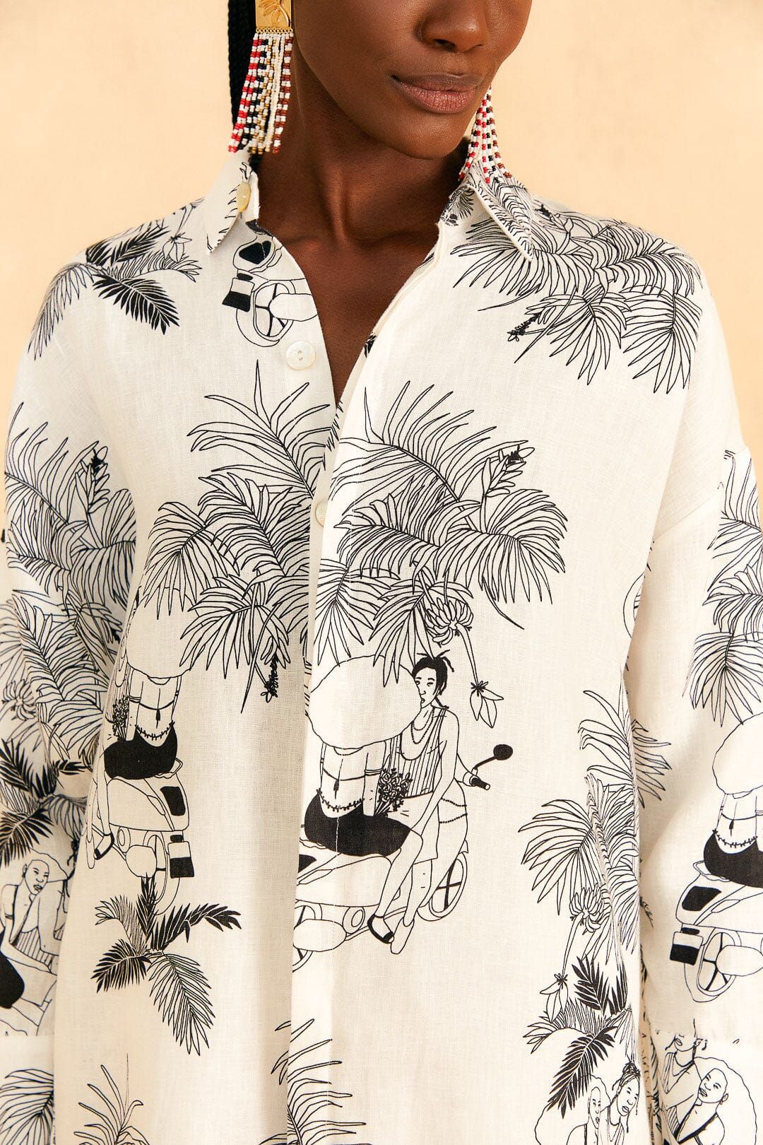 Off-White Moto Love Shirt sold by FARM Rio product image thumbnail 2