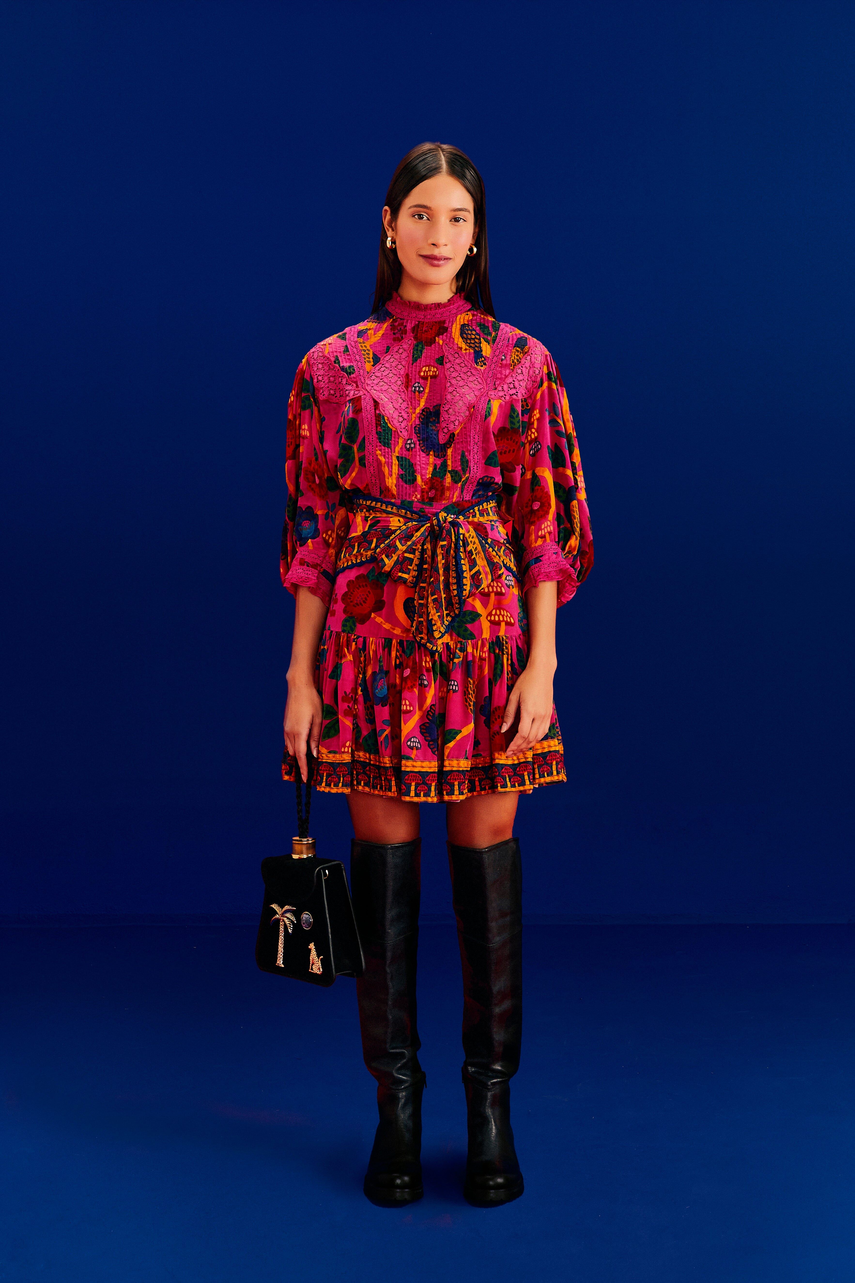 Pink Sweet Forest Mini Skirt sold by FARM Rio product image thumbnail 2