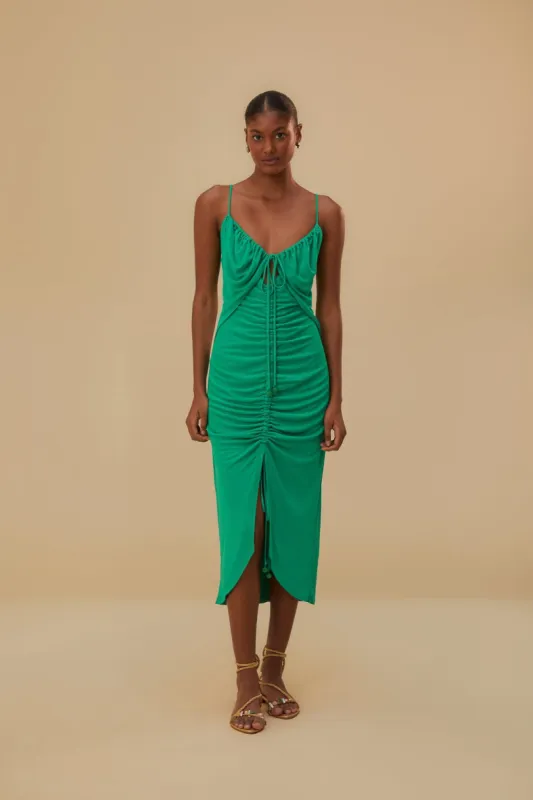 Green Cut-Out Sleeveless Midi Dress sold by FARM Rio