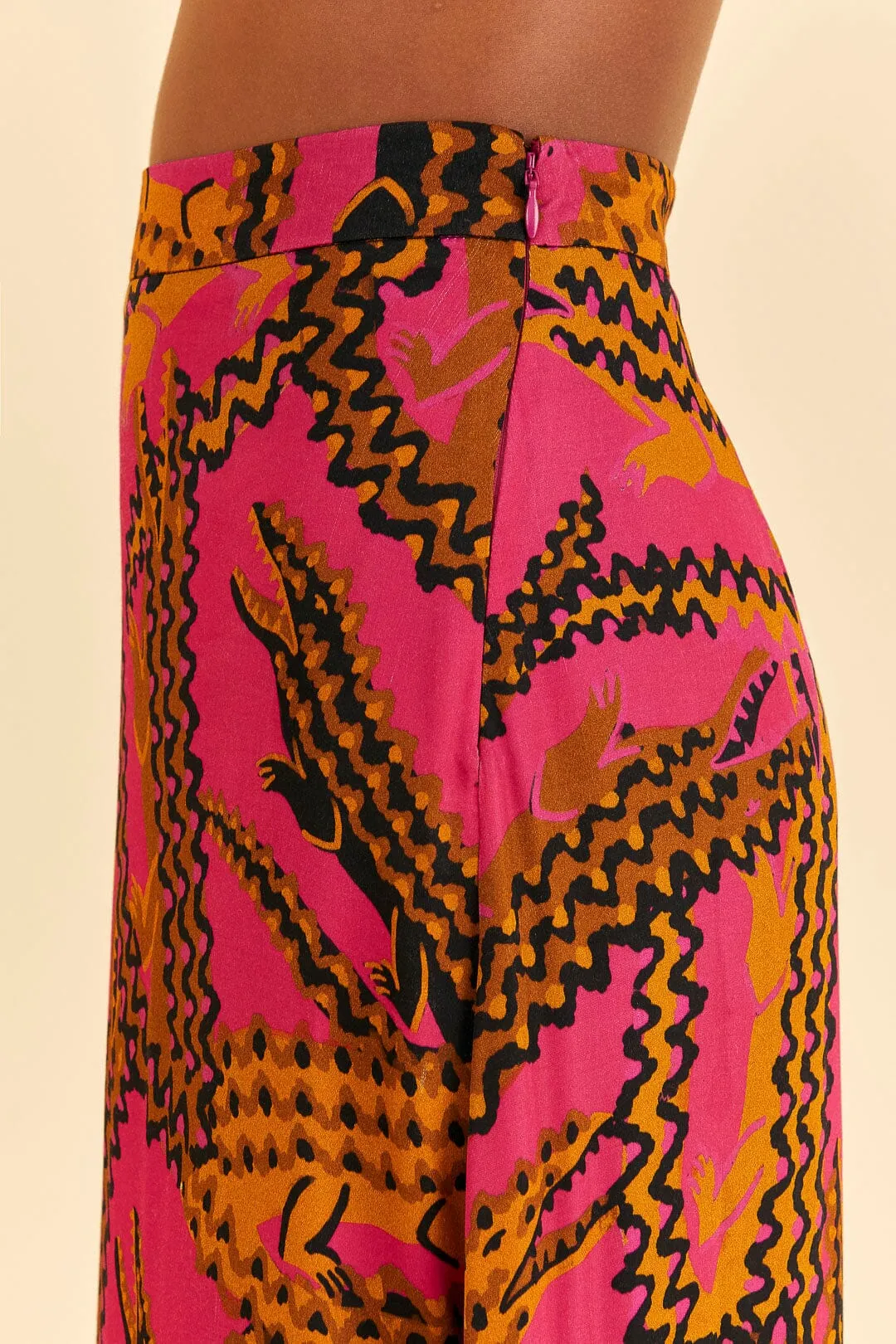 Pink Croco Midi Skirt sold by FARM Rio product image thumbnail 5
