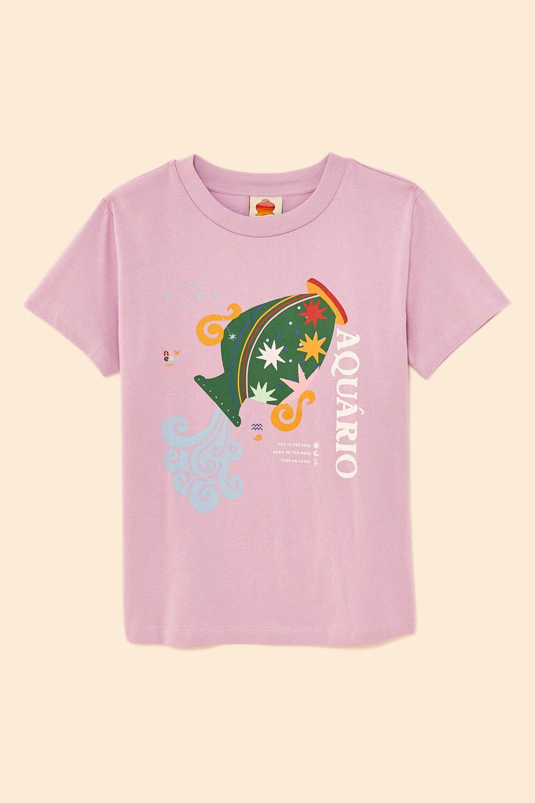 Aquarius Zodiac Organic Cotton T-Shirt sold by FARM Rio product image thumbnail 5