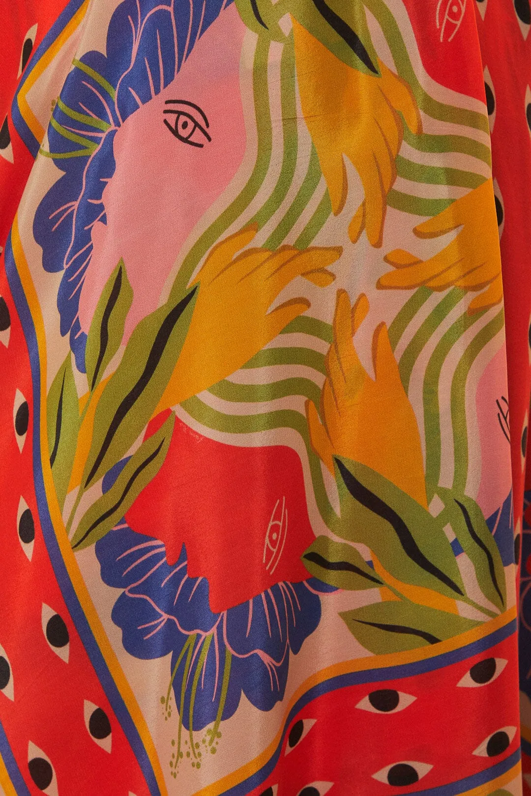 Sand Surreal Scarf Sleeveless Maxi Dress sold by FARM Rio product image thumbnail 5