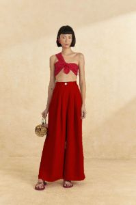 Red High Waist Pants sold by FARM Rio