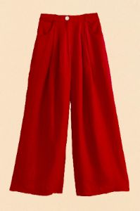 Red High Waist Pants sold by FARM Rio