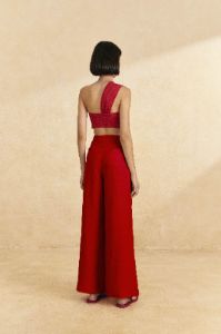 Red High Waist Pants sold by FARM Rio