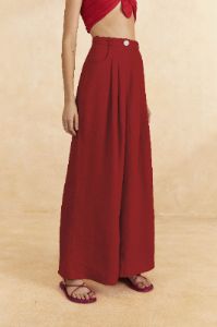 Red High Waist Pants sold by FARM Rio