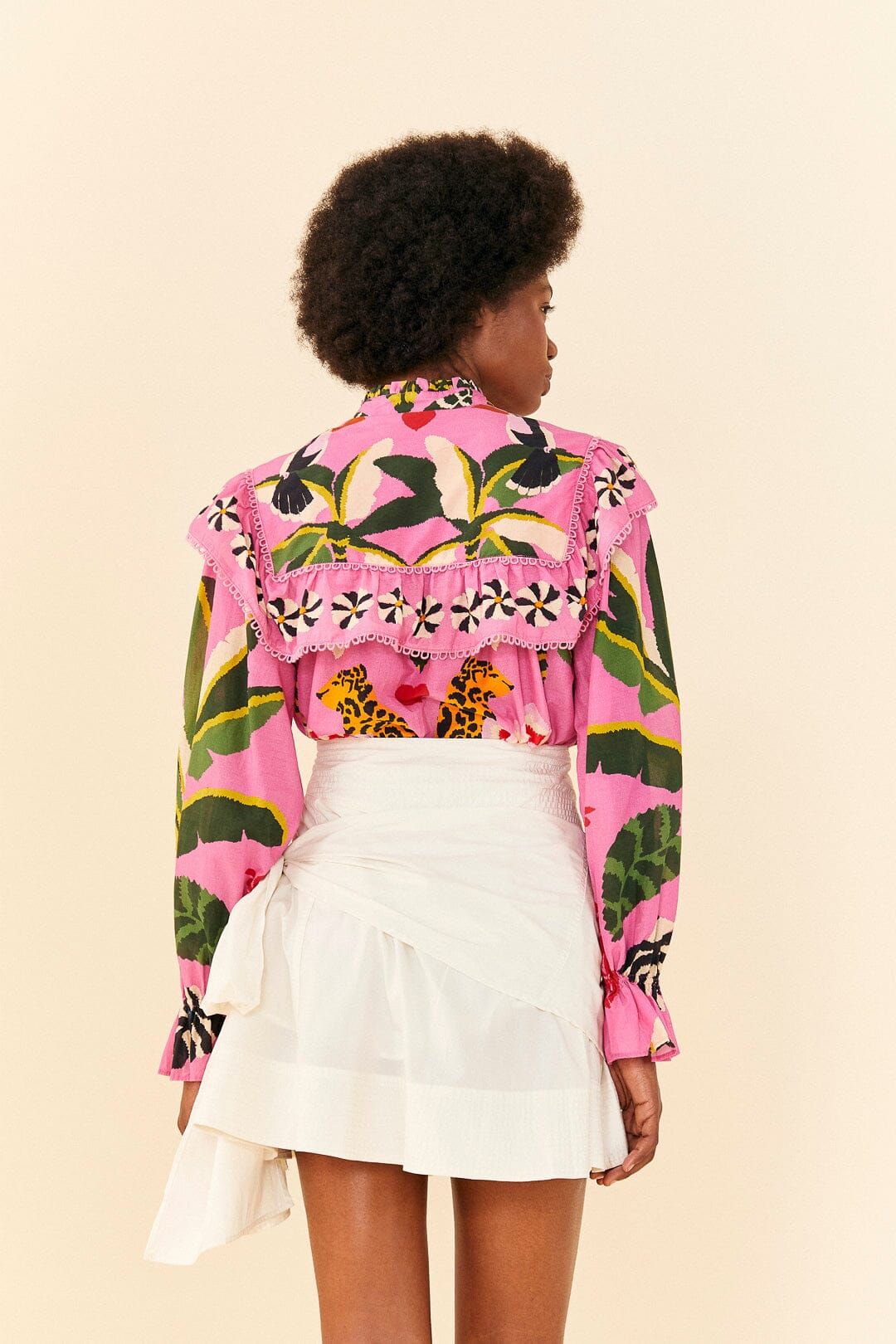 White Knot Organic Cotton Mini Skirt sold by FARM Rio product image thumbnail 3