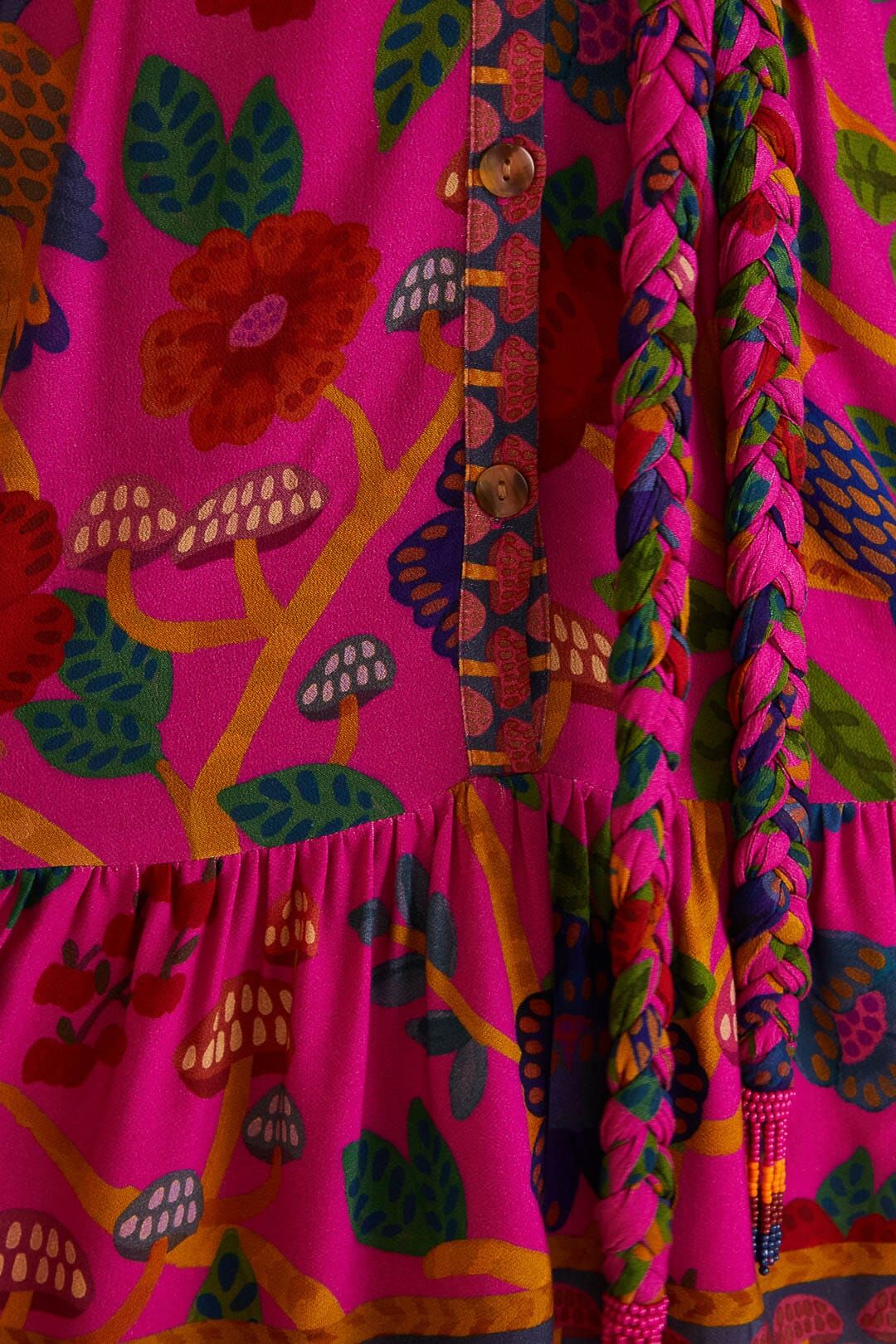 Pink Sweet Forest Mini Dress sold by FARM Rio product image thumbnail 4