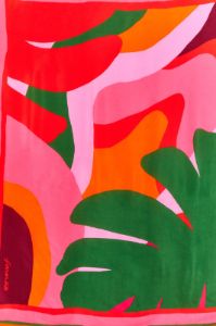 Graphic Monstera Scarf sold by FARM Rio