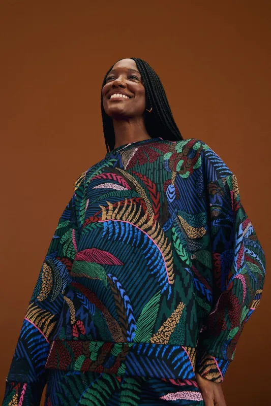 Amazonia Night Sweatshirt made by FARM Rio