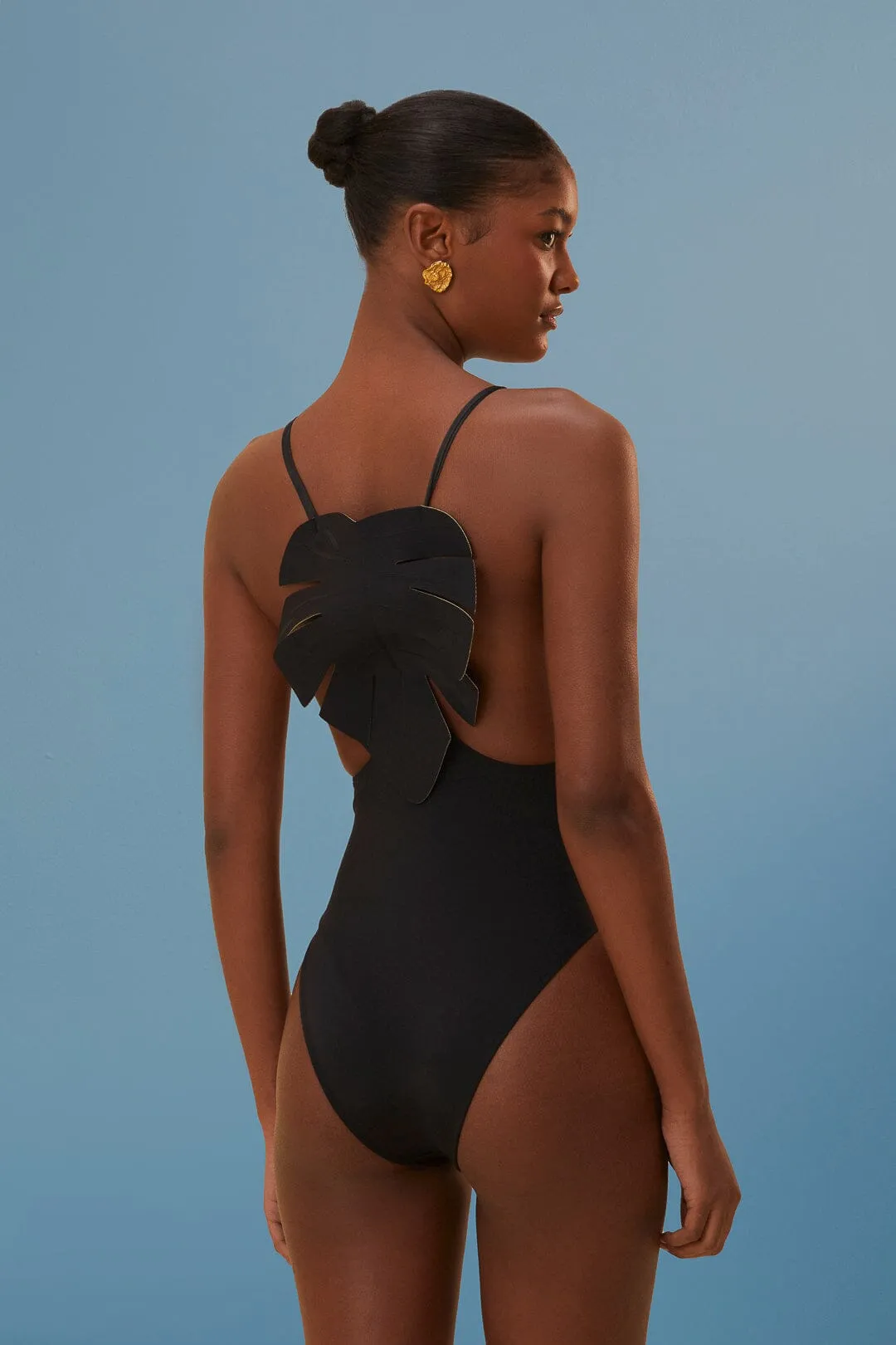 Black One-Piece Swimsuit sold by FARM Rio product image thumbnail 2
