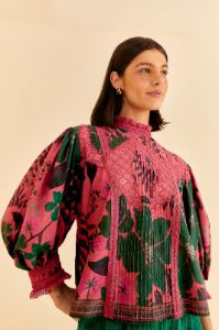 Blush Floral Yard Blouse sold by FARM Rio
