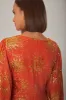 Orange Sunny Mood Sequin Cut Out Midi Dress sold by FARM Rio
