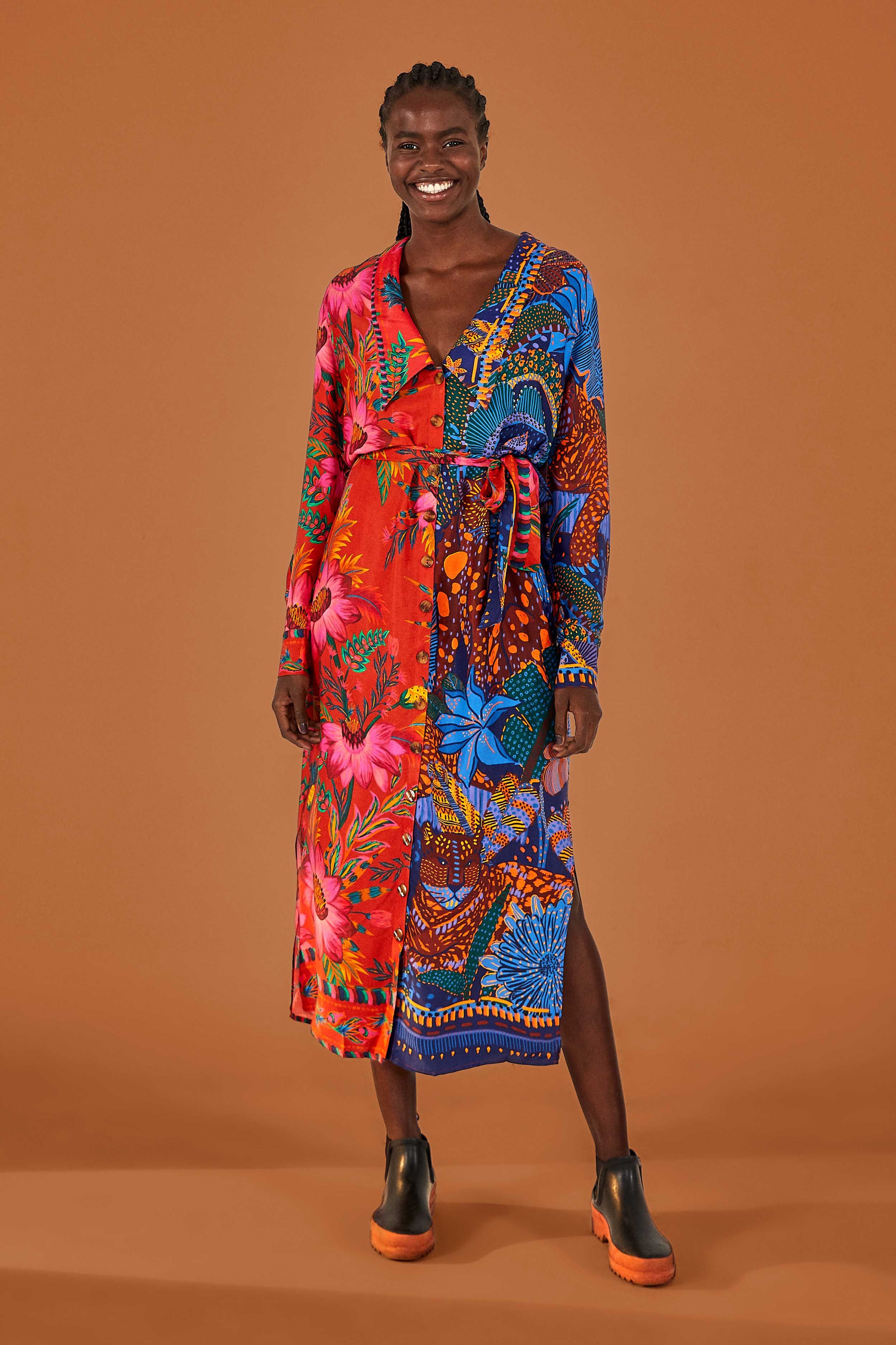 MIXED PRINTS CHEMISE sold by FARM Rio