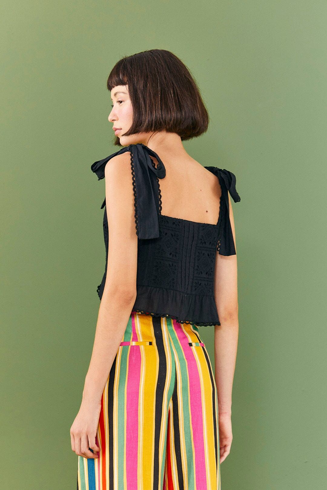 Black Lace Top sold by FARM Rio product image thumbnail 3