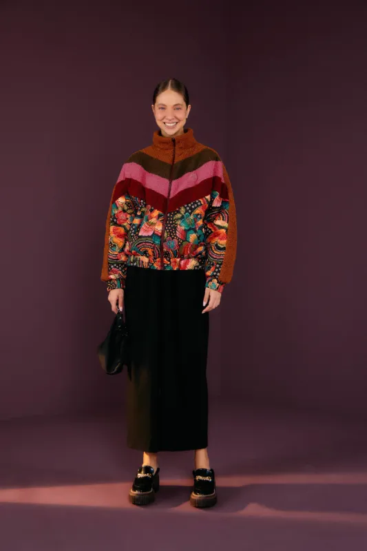 Toucanfly Recycled Polyester Reversible Puffer Jacket sold by FARM Rio