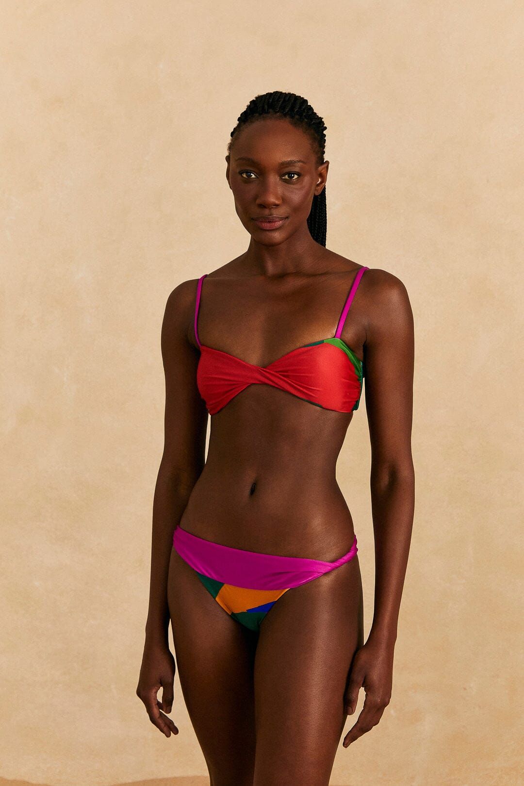 Colorful Leaves Bikini Bottom sold by FARM Rio