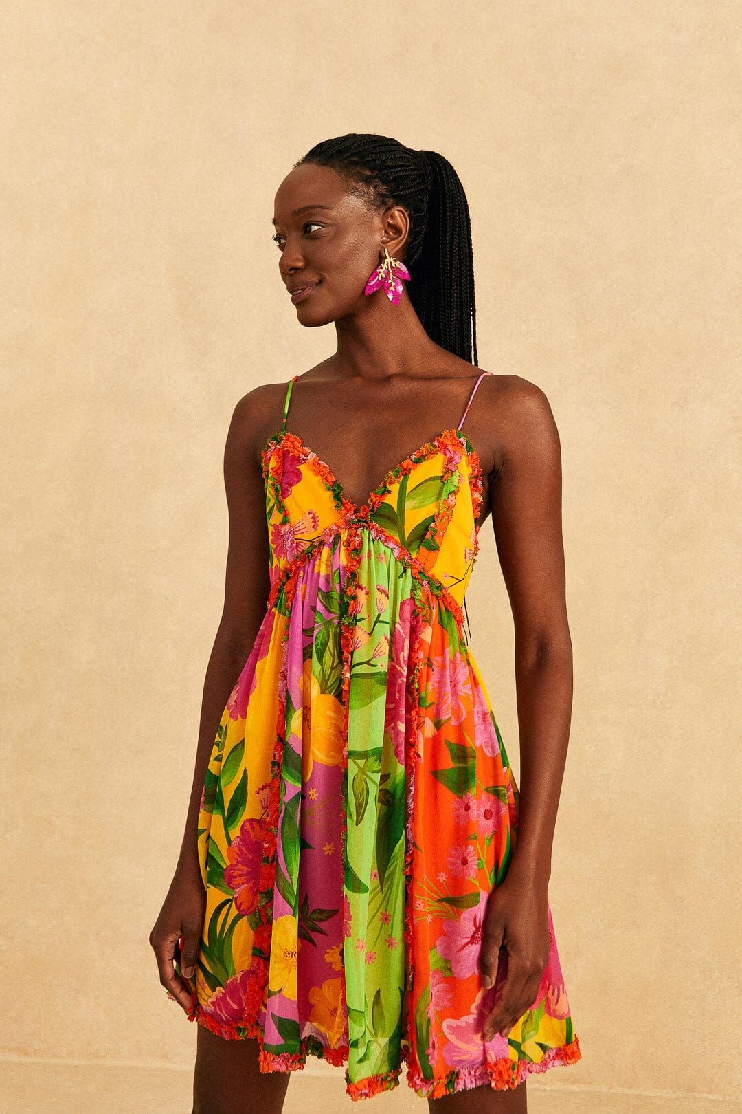 Mixed Romantic Garden Mini Dress sold by FARM Rio