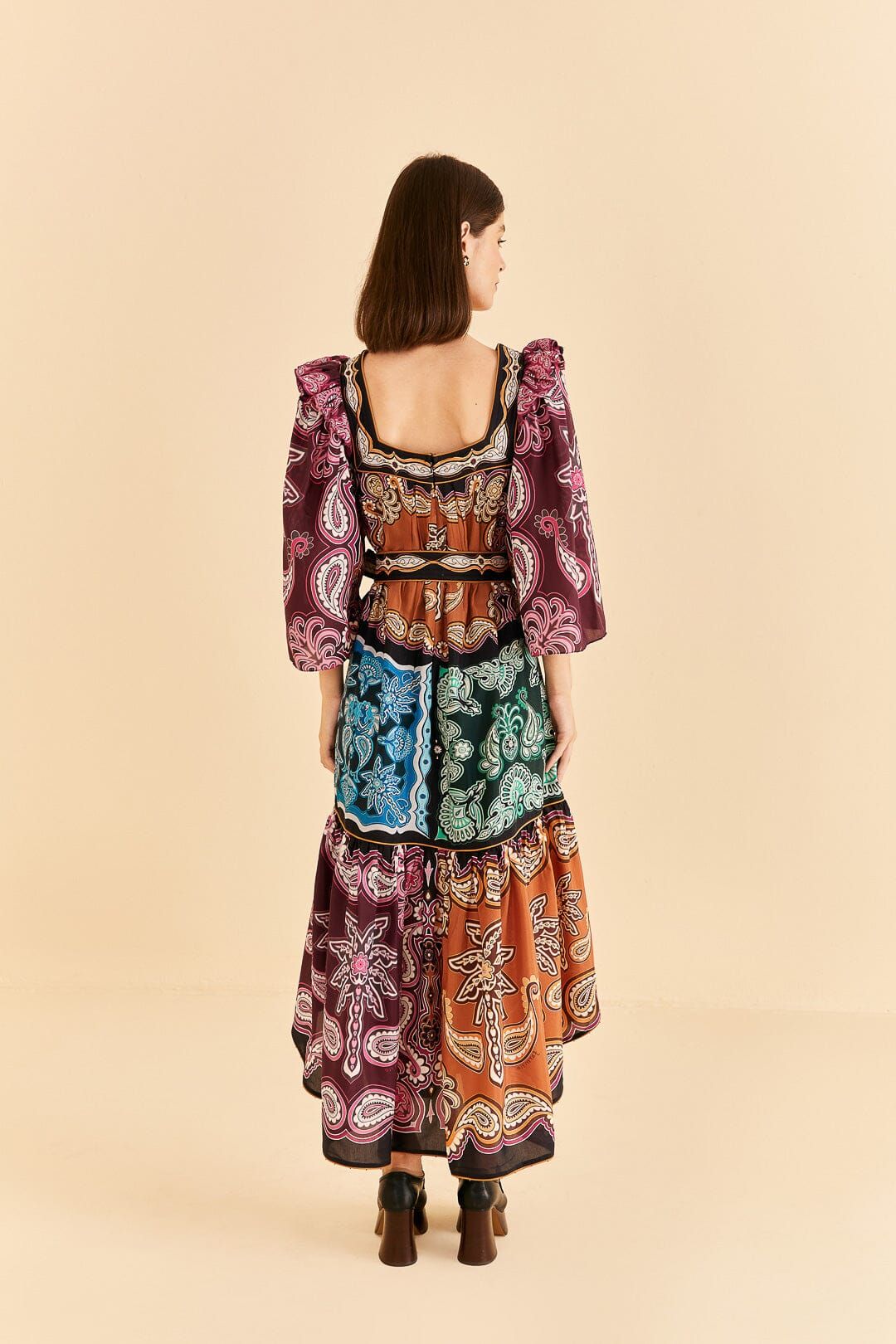 Multicolor Sweet Mermaids Midi Dress sold by FARM Rio product image thumbnail 4