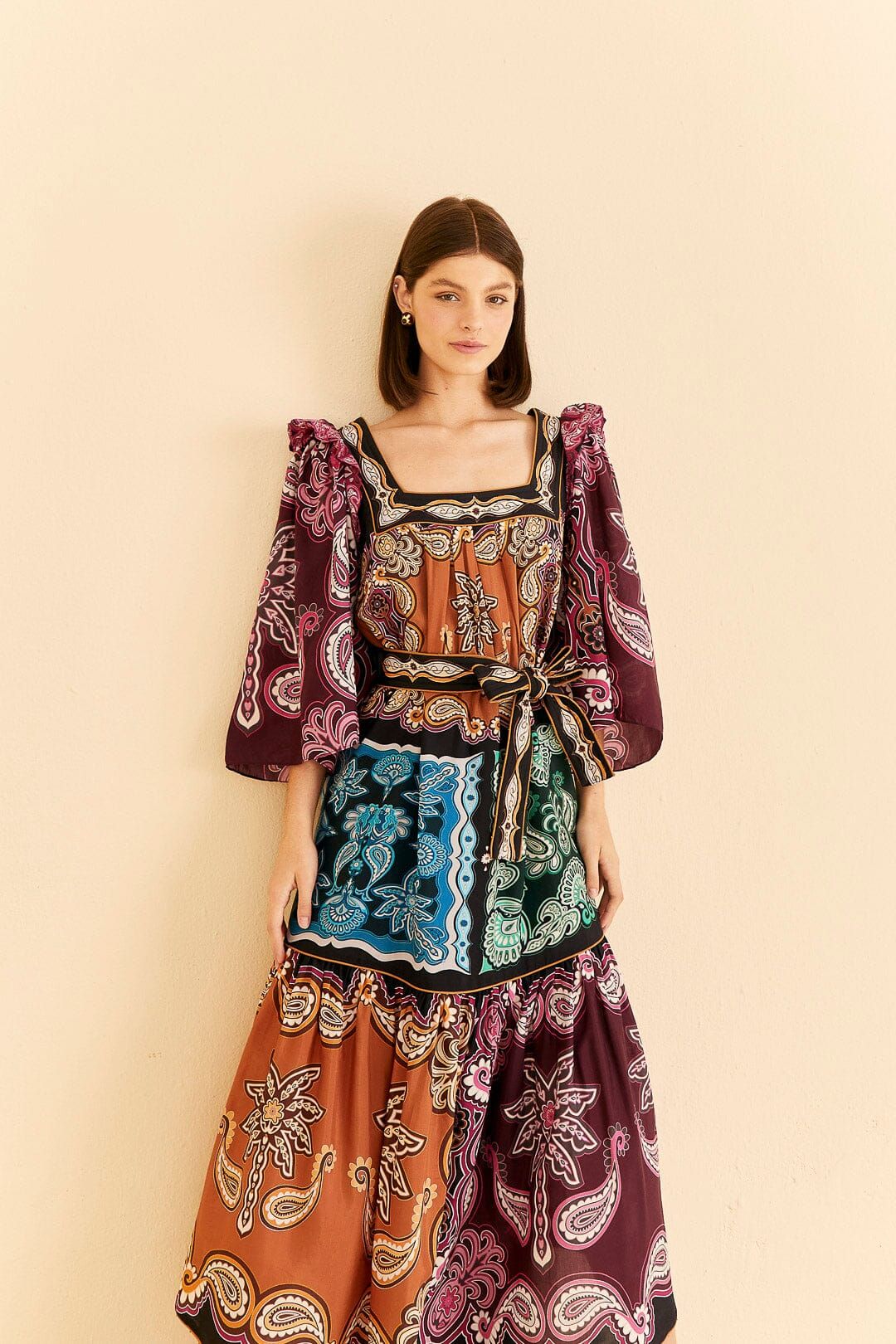 Multicolor Sweet Mermaids Midi Dress sold by FARM Rio product image thumbnail 2