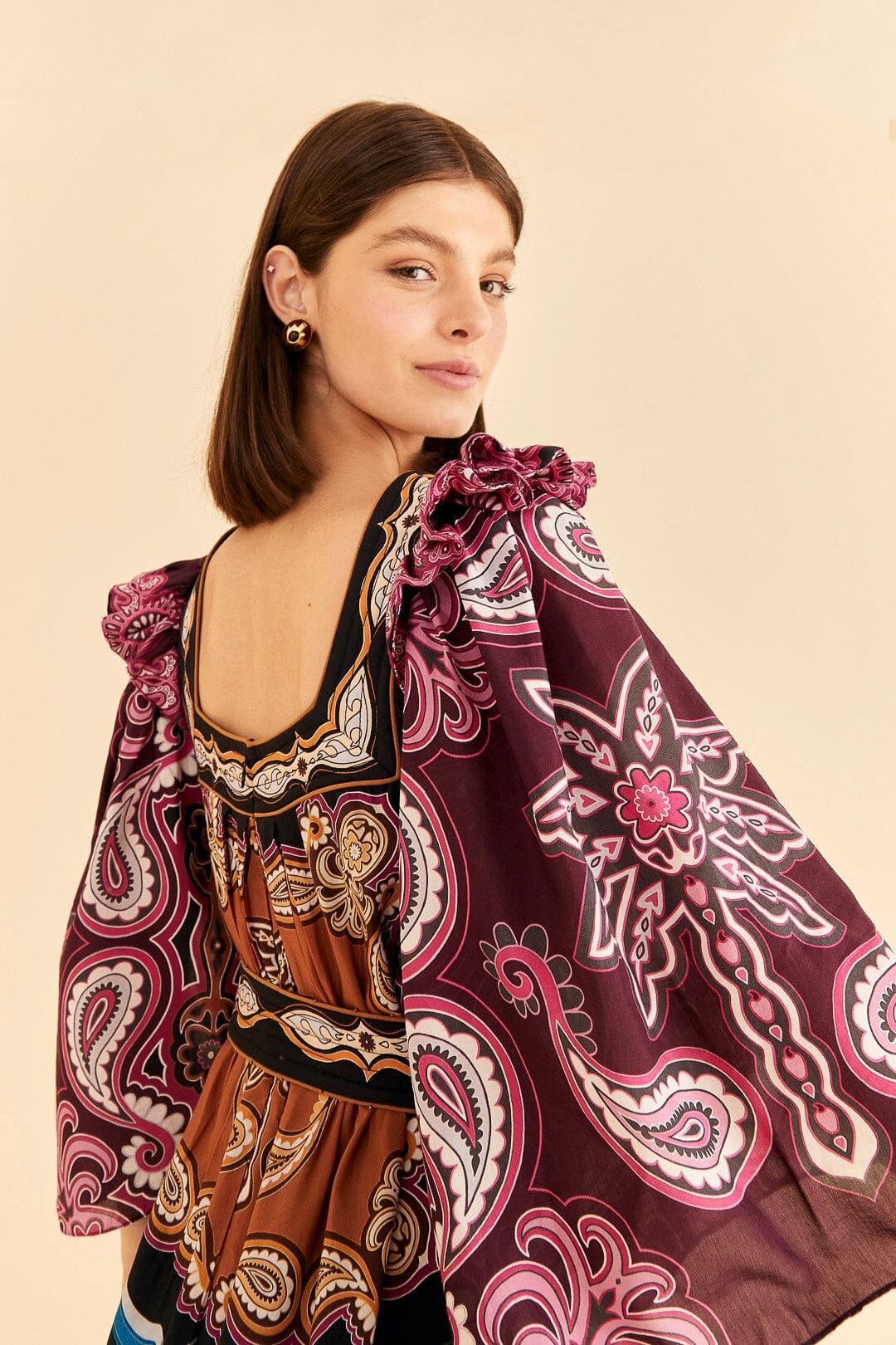 Multicolor Sweet Mermaids Midi Dress sold by FARM Rio product image thumbnail 3