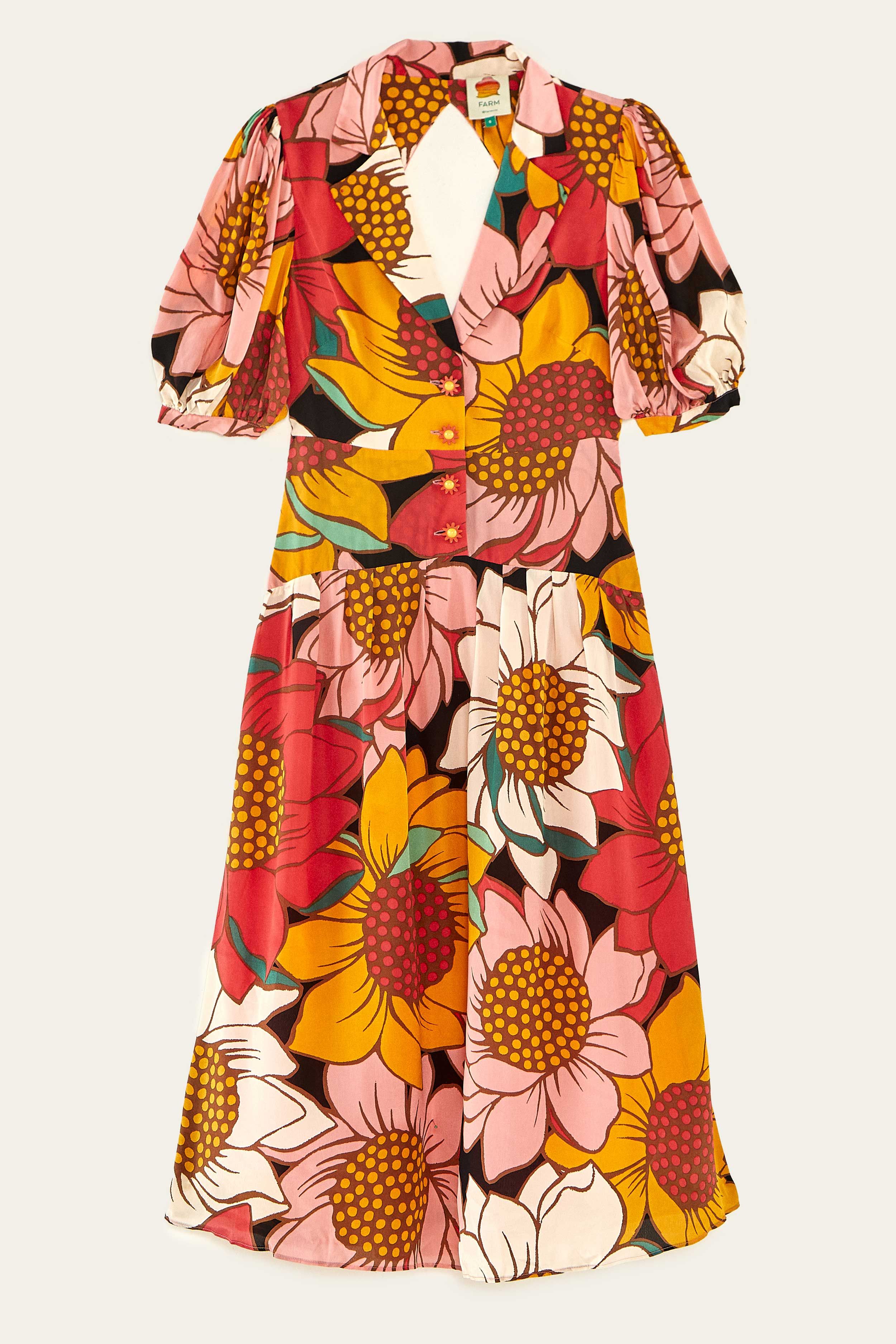 Colorful Sunflowers Midi Dress sold by FARM Rio product image thumbnail 6