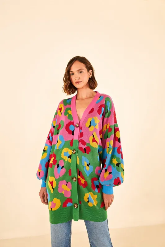 Mixed Fun Leopards Cardigan made by FARM Rio